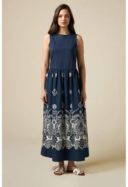 Дълга рокля с флорален десен