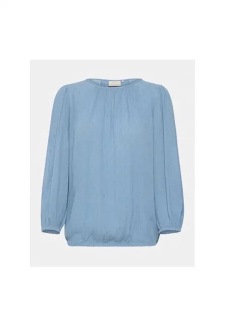 Дамска блуза -  304099366 - Вискоза - Синя - Син