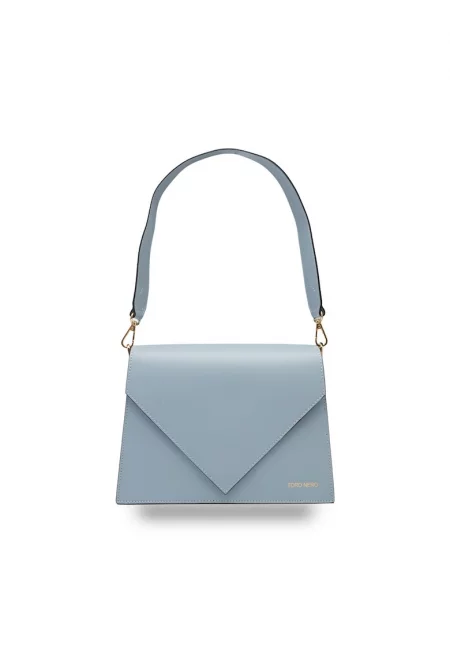 Дамска чанта от естествена кожа бяла Ребека