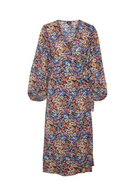 Дамска ежедневна рокля -  302729593 - Полиестер - Многоцветен