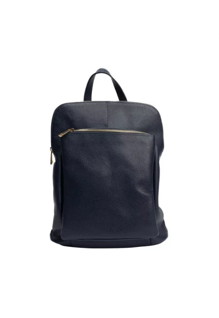 Дамска раница - кожа -  Тъмносин