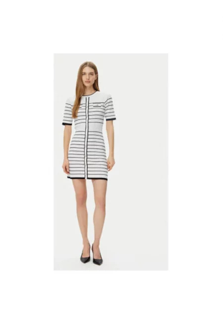 Дамска рокля -  305253460 - Вискоза/Полиестер - Бяла