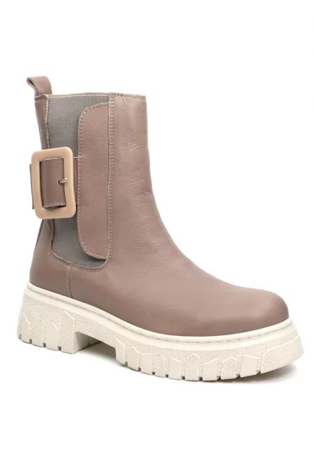 Дамски боти mf1 01 бежови - каспийски