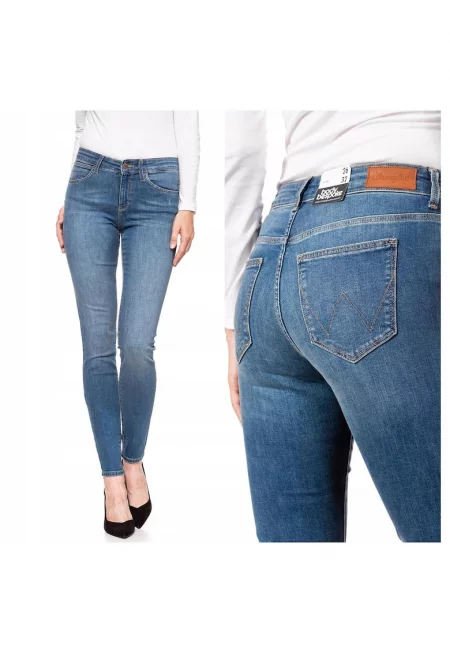 Дамски дънки -  Skinny - 11574-184 - Памучни - Дълги - Petite - Дънкови - W24-L32 US - Сини