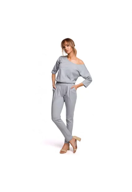 Дамски гащеризон  Памук - Светлосив - Сив