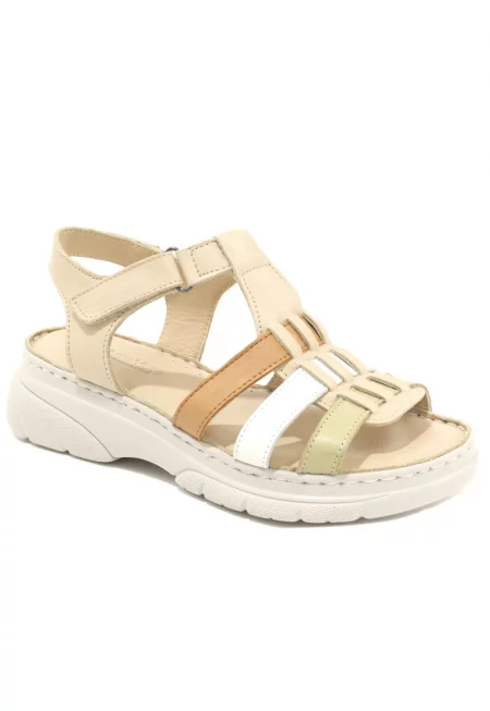 Дамски сандали D60 336 - Бежов