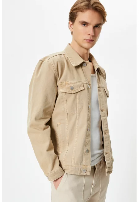 Дънково яке с джобове с капаче