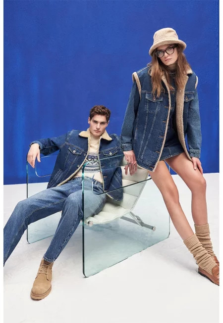 Дънково яке с еко пух