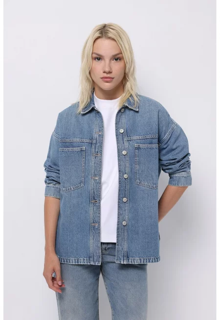 Дънково яке със свободна кройка - Син
