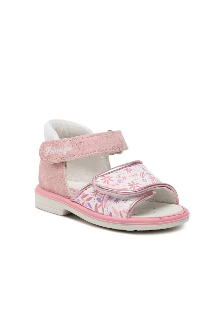 Детски сандали -  302497935 - Еко кожа - Розови - Розово