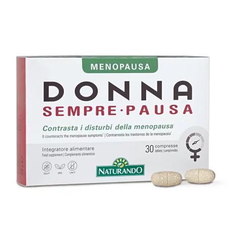 Формула при симптоми на менопауза със Соя 200 mg и Див ям 100 mg, Donna Sempre Pausa, 30 таблетки