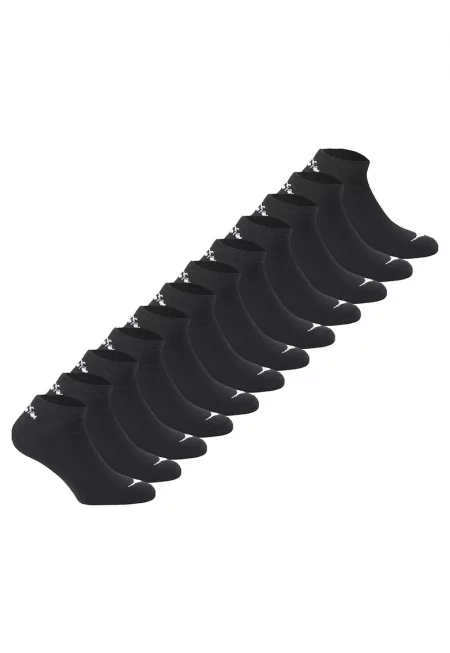 Къси чорапи - 12 чифта - Черен