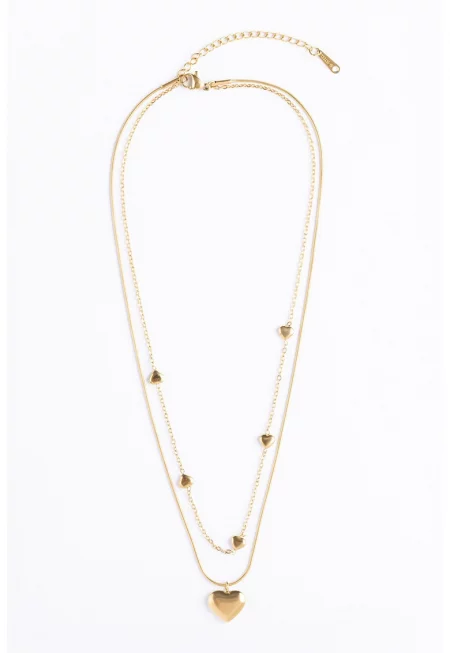 Колие с покритие от 18K злато - Златист