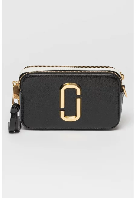 Кожена чанта през рамо The Snapshot - Черен