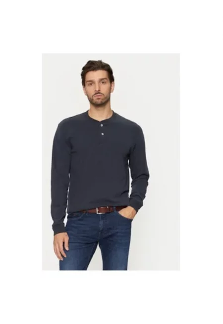 Мъжка блуза - Marc O'Polo - 304173530 - Памук - Син