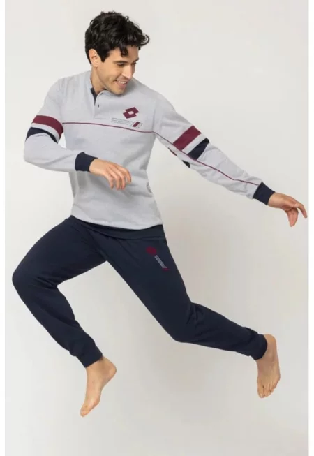 Мъжка пижама  Сив | Син