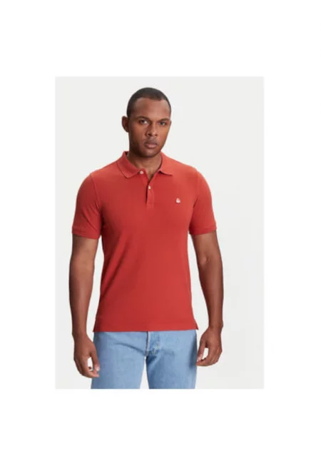 Мъжка поло тениска  3WG9U301Z - памук - 2XL INTL - червена