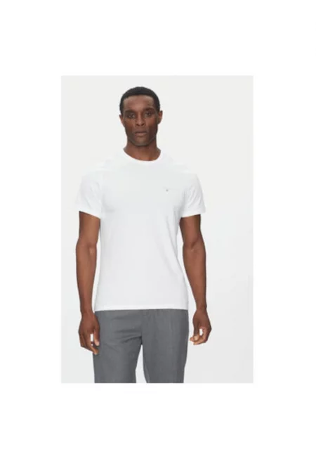 Мъжка тениска  Памук - Бял