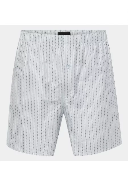 Мъжки панталон -  HANRO STRIPE - 100% памук - бял -