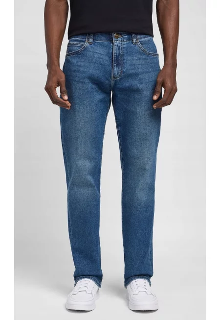 Мъжки прави дънки  Extreme Motion - памук/полиестер/еластан - син