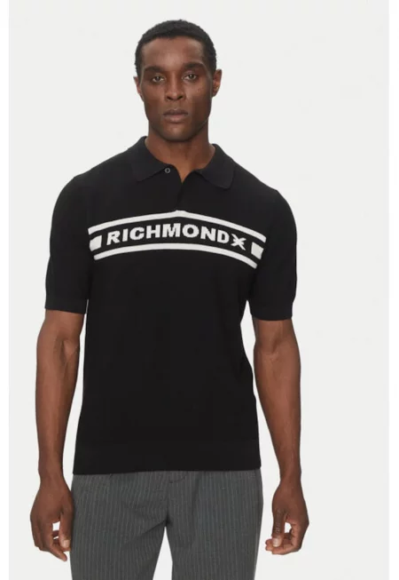 Мъжки пуловер -  305347923 - Памук - - Черен