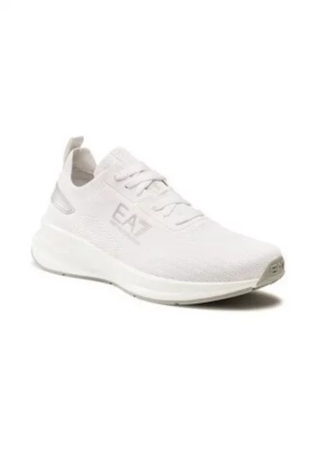 Мъжки спортни обувки Emporio Armani  303176709 - Текстил - Бели - Бял