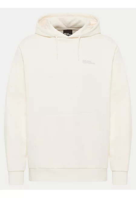 Мъжки суичър с качулка  A63872 - органичен памук - екрю - Екрю