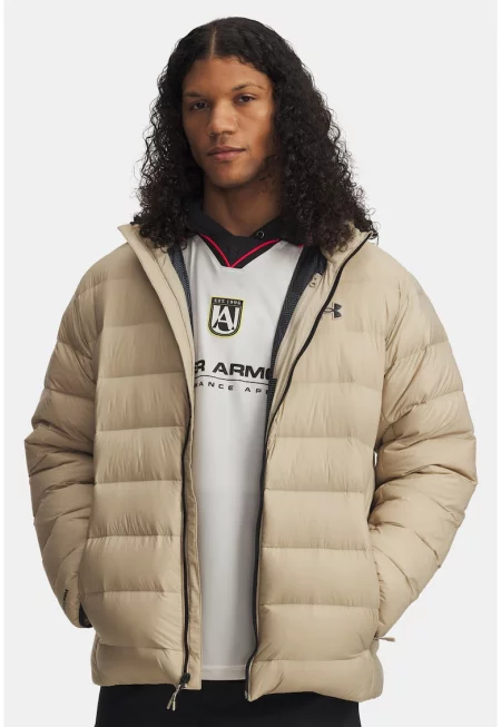 Мъжко яке  Under Armour LEGEND DOWN HOODED JACKET-BRN Кафяво