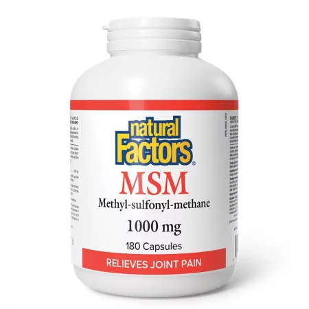 МСМ – За гъвкави и подвижни стави, 1000 mg, 180 капсули