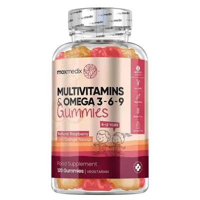 Мултивитамини + Омега 3-6-9 (формула за деца), 120 желирани таблетки