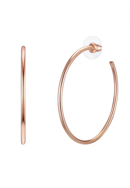 Обеци с 14К злато - Розово златисто