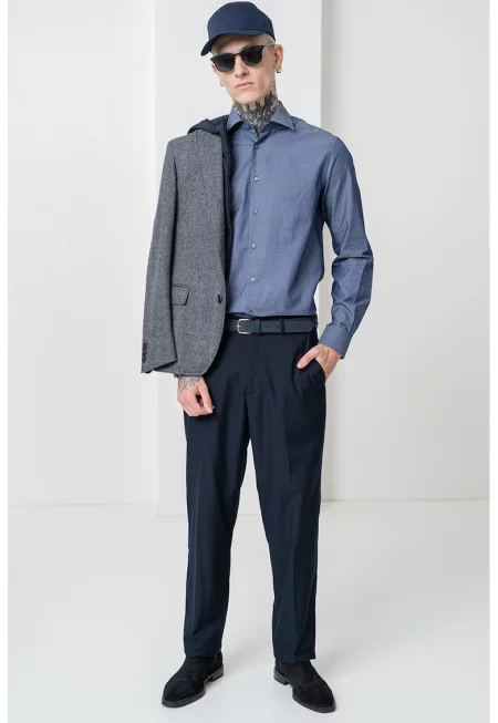 Памучна риза с копчета