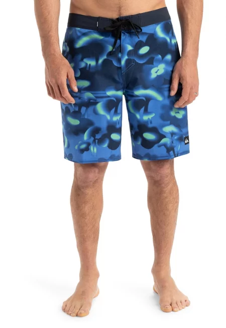 Плувни шорти с връзка - Син/Шам фъстък зелено