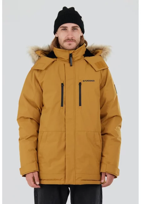 Подплатено зимно яке Spirit с еко пух - Синапено жълто