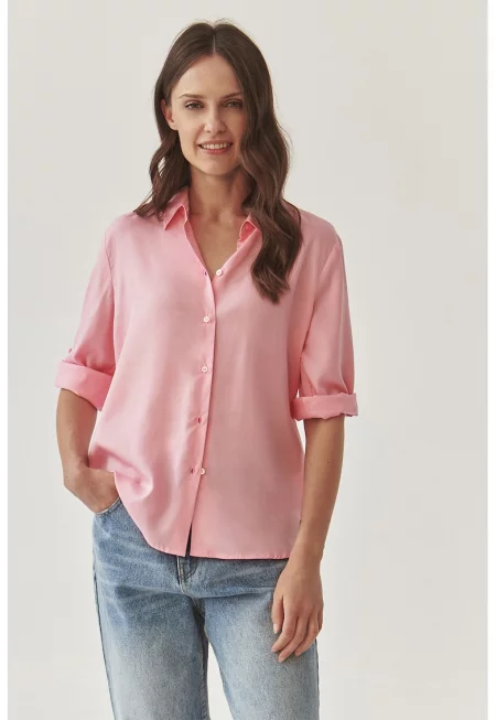 Риза от лиосел с яка - Пастелнорозов