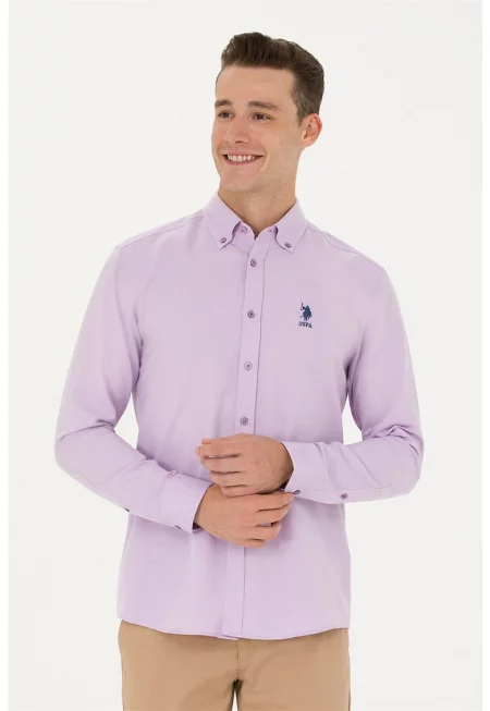 Риза с копчета на яката