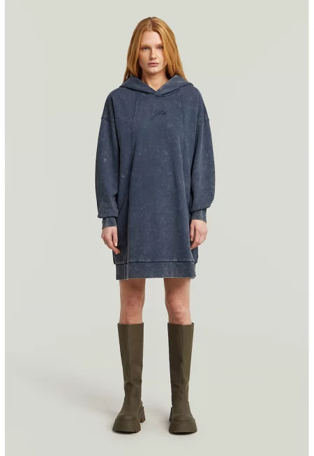 Рокля от органичен памук с качулка