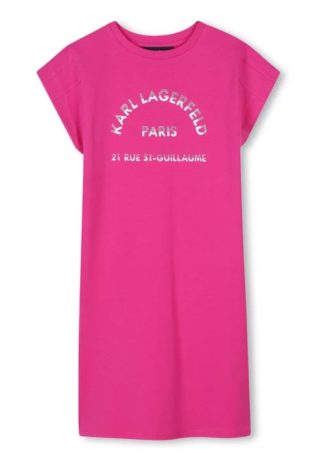 Рокля-тениска с модал - Фуксия