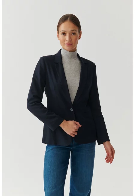 Сако Amalfina с обшити джобове - Тъмносин