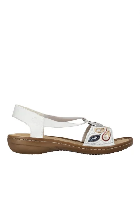 Sandale casual - dama -  ANTISTRESS - 608B4-80 alb - piele ecologica - Бял