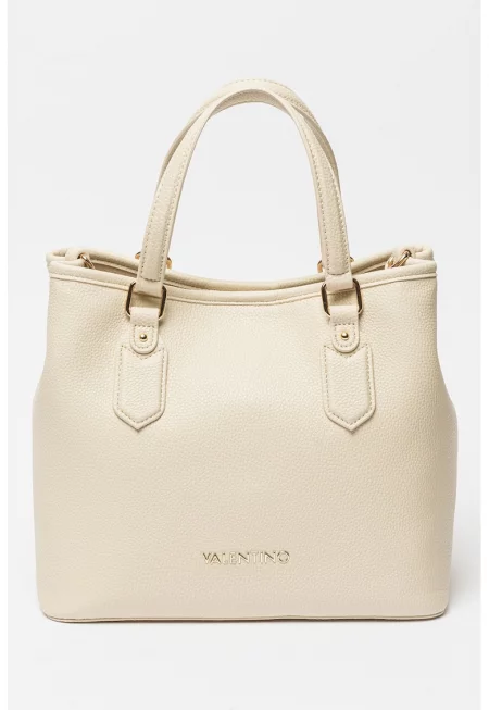 Шопинг чанта Brixton от еко кожа - Слонова кост