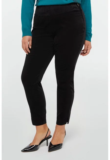 Скини панталон с цепки - Черен