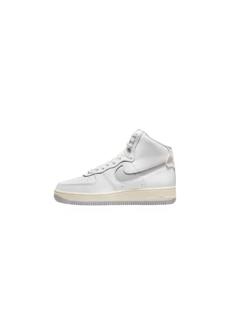 Спортни обувки -  W AF1 Sculpt White Silver - Естествена кожа - Бяло - Бял