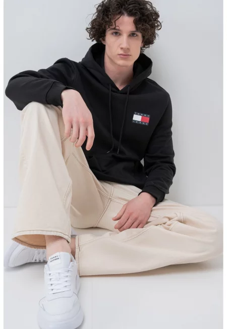 Стандартно худи с лого - Черен