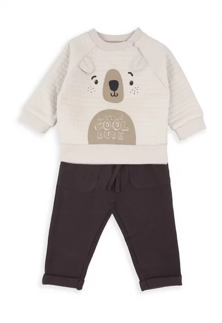 Суитшърт с апликация и панталон - 2 части