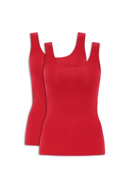 Топове с изрязан гръб - 2 броя - Червен