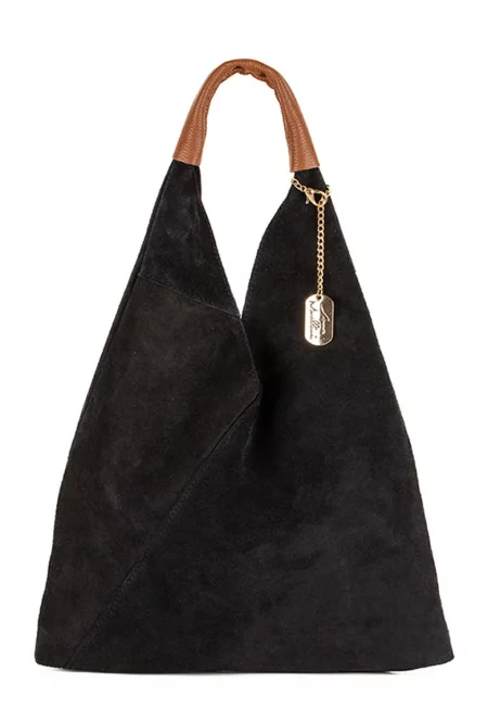 Велурена чанта Хобо