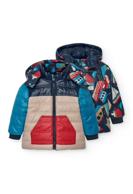 Яке с качулка и принт - 2 броя