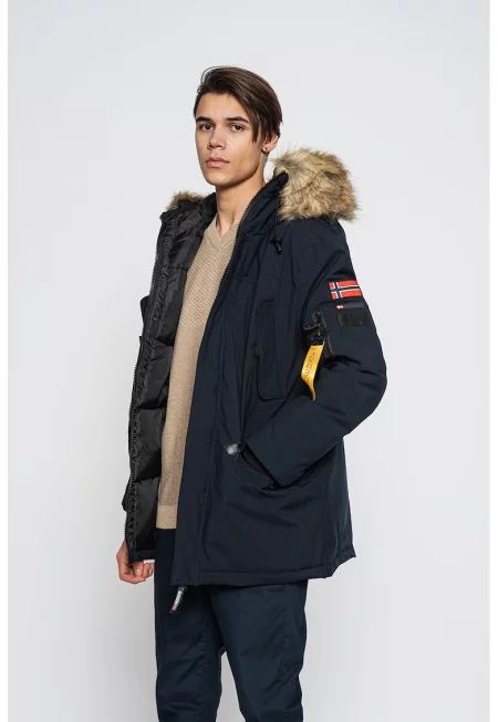 Зимно яке Bernard с качулка и еко пух