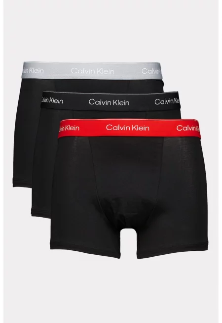 Боксерки - 3 чифта - Червен/Черен/Сив